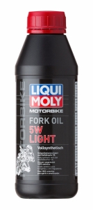 LIQUI MOLY Motociklu dakšu un amortizatoru sintētiskā eļļa 5W Light 500ml