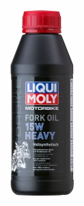 LIQUI MOLY Motociklu dakšu un amortizatoru sintētiskā eļļa 15W Heavy 500ml