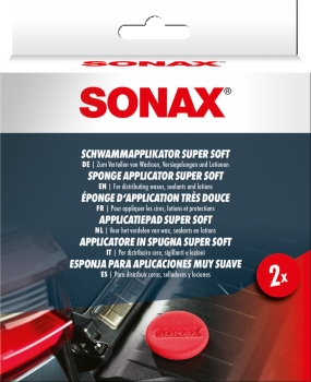 Sonax ProfiLine Мягкий аппликатор для нанесения воска (2 шт) Sponge Applicator Super Soft